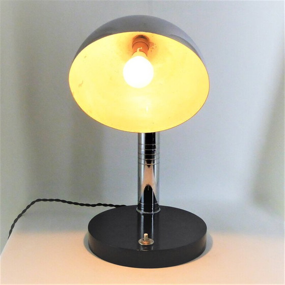 Image 1 of Lampe de bureau vintage chromée, 1930