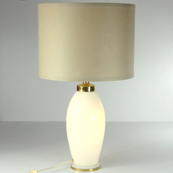 Image 1 of Lampe de table vintage en verre pour Ikea, années 1980