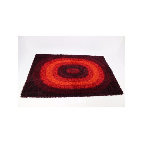 Image 1 of Tapis du milieu du siècle aux formes ovales - années 1970