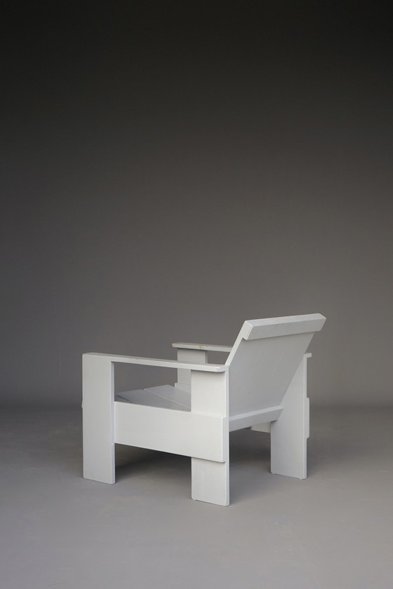 Image 1 of Chaise en bois contreplaqué de style Gerrit Rietveld, 1970