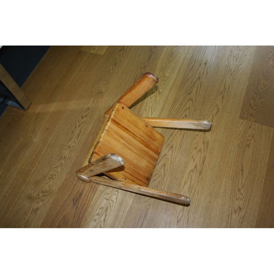 Image 1 of Chaise d'enfant vintage en pin massif par Pierre Grosjean, 1970