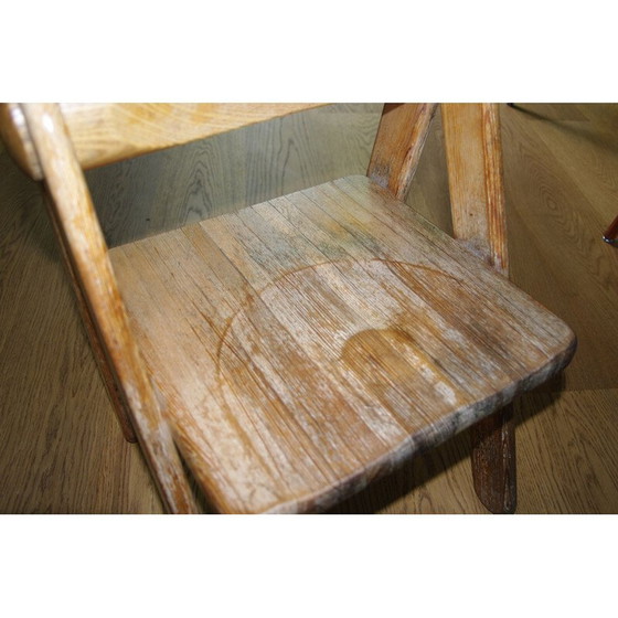 Image 1 of Chaise d'enfant vintage en pin massif par Pierre Grosjean, 1970
