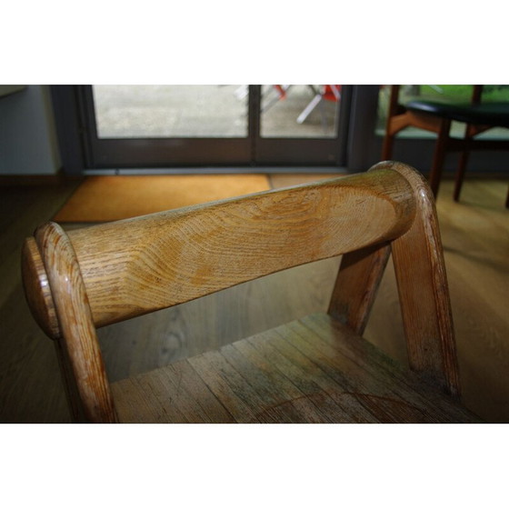 Image 1 of Chaise d'enfant vintage en pin massif par Pierre Grosjean, 1970