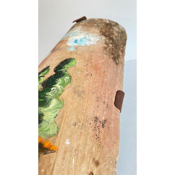 Image 1 of Lampe murale vintage à carreaux