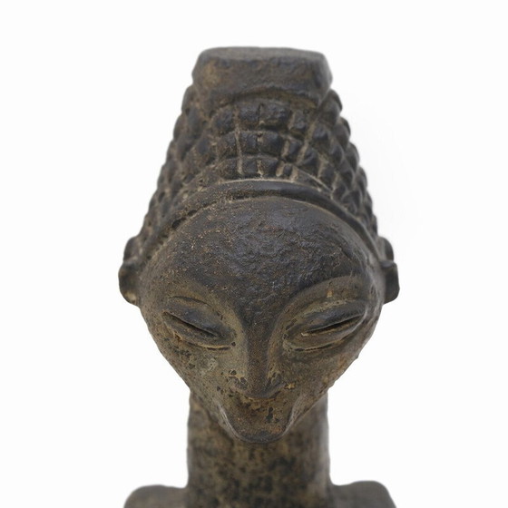 Image 1 of Statue vintage en céramique d'inspiration africaine, 1960