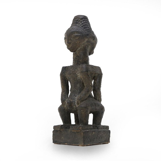 Image 1 of Statue vintage en céramique d'inspiration africaine, 1960