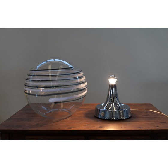 Image 1 of Lampe de table vintage en verre de Murano par Gino Vistosi, Italie 1970
