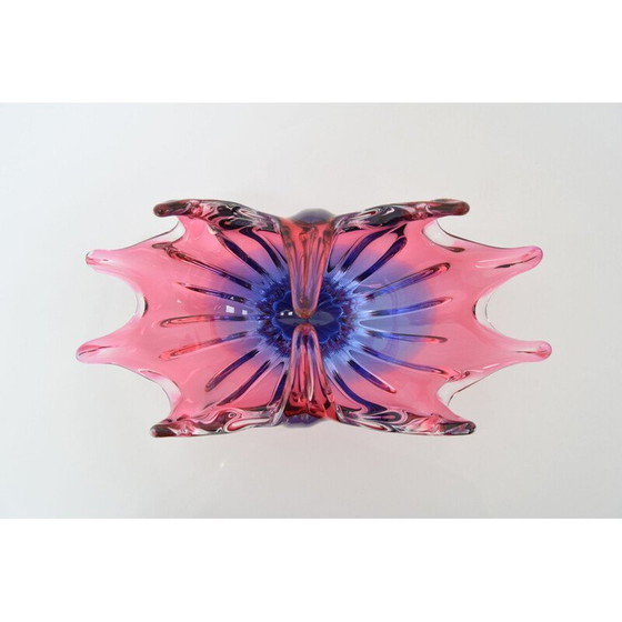 Image 1 of Bol en verre vintage par Josef Hospodka pour Chribska, Tchécoslovaquie 1960