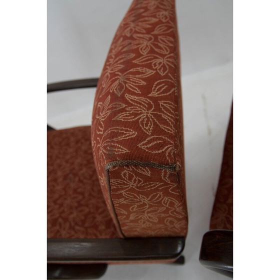 Image 1 of Ensemble de 3 fauteuils vintage de Jindrich Halabala, 1940