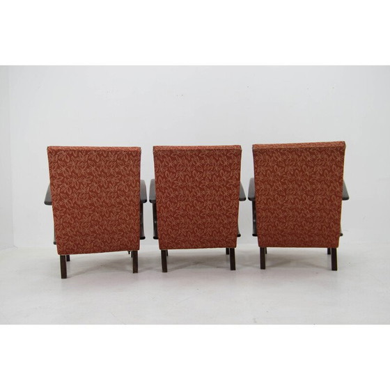 Image 1 of Ensemble de 3 fauteuils vintage de Jindrich Halabala, 1940