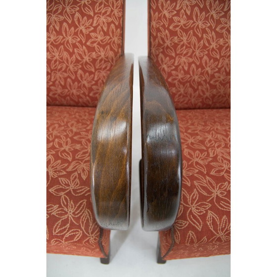 Image 1 of Ensemble de 3 fauteuils vintage de Jindrich Halabala, 1940