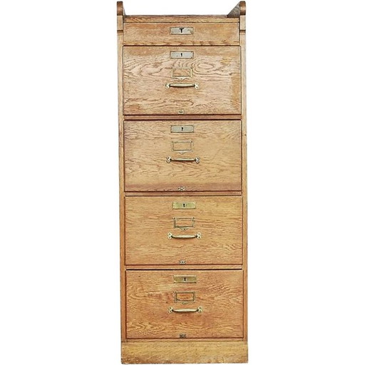 Commode vintage en bois de chêne, Angleterre 1930