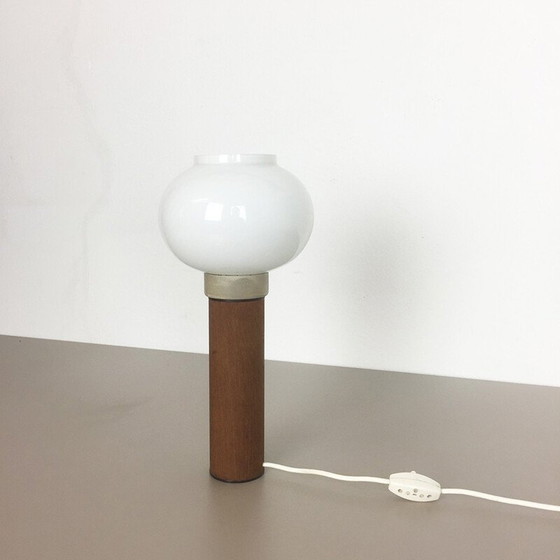 Image 1 of Lampe de table en teck par Uno et Östen Kristiansson pour Luxus, Suède 1960