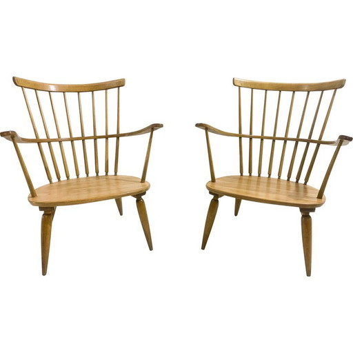 Paire de fauteuils Altheim vintage par Franz Schuster pour Wiesner-Hager, années 1950