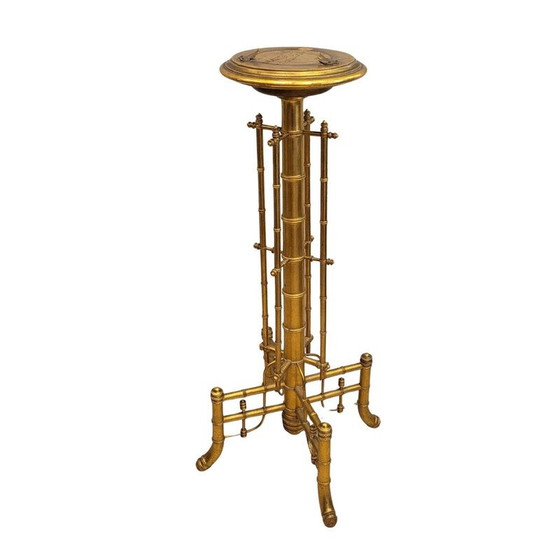 Image 1 of Socle vintage en bois doré, France