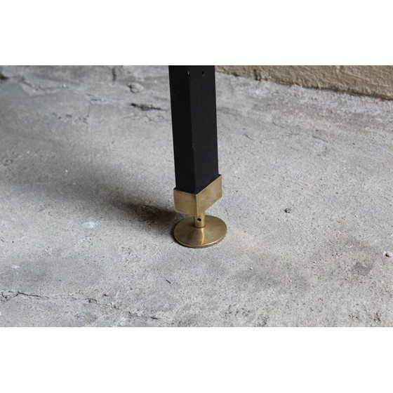 Image 1 of Bibliothèque vintage en métal et laiton, 1950