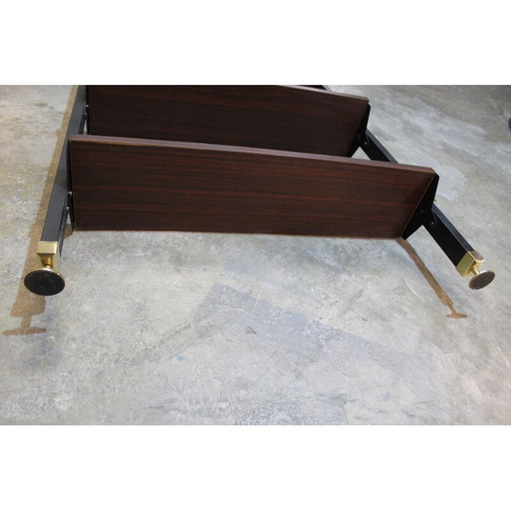 Image 1 of Bibliothèque vintage en métal et laiton, 1950