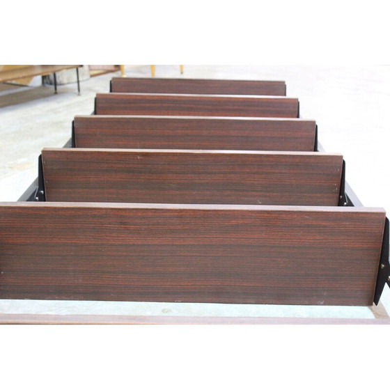 Image 1 of Bibliothèque vintage en métal et laiton, 1950