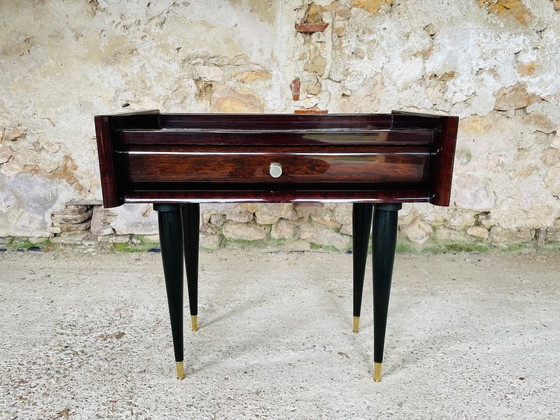 Image 1 of Table de nuit en palissandre Mid Century 1960S