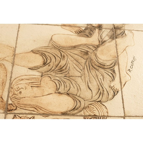 Image 1 of Table basse vintage en céramique de Roger Capron, 1980