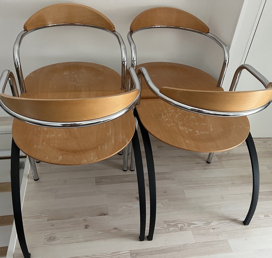 Image 1 of 4X chaises design vintage