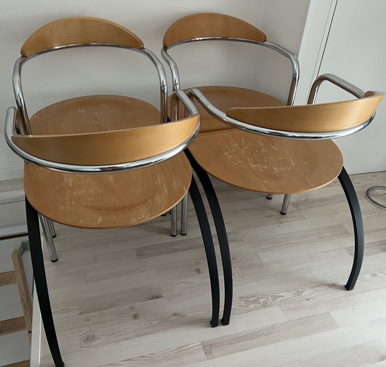 Image 1 of 4X chaises design vintage