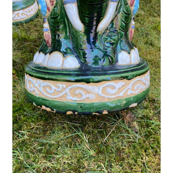 Image 1 of Ensemble de jardin vintage multicolore avec éléphants, 1960-1970