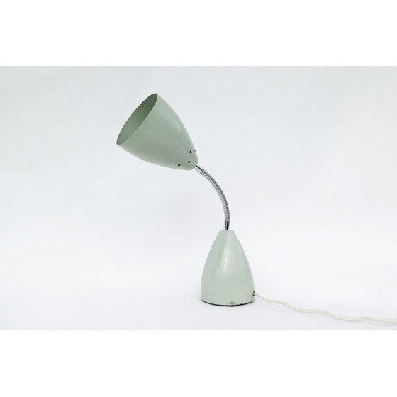 Image 1 of Lampe de table vintage en métal blanc de Max Bill, 1960