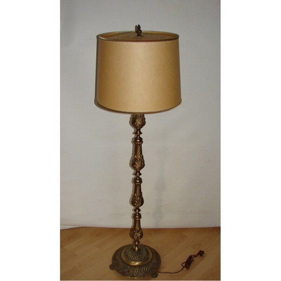 Image 1 of Lampadaire vintage en laiton 1950