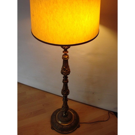 Image 1 of Lampadaire vintage en laiton 1950