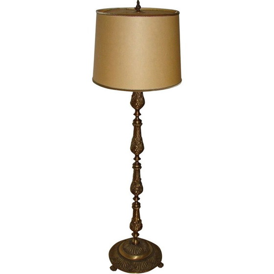 Image 1 of Lampadaire vintage en laiton 1950