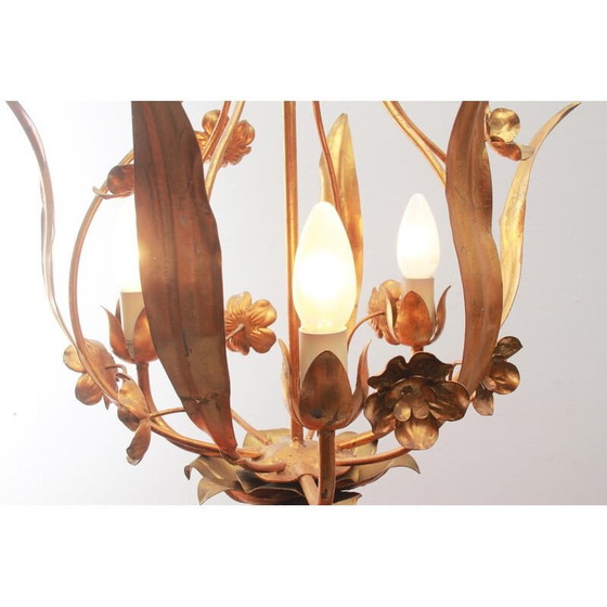 Image 1 of Lampe suspendue vintage Hollywood Regency par Hans Kögl, 1970