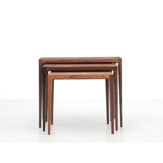 Image 1 of Tables gigognes scandinaves vintage en palissandre de Rio par Johannes Andersen