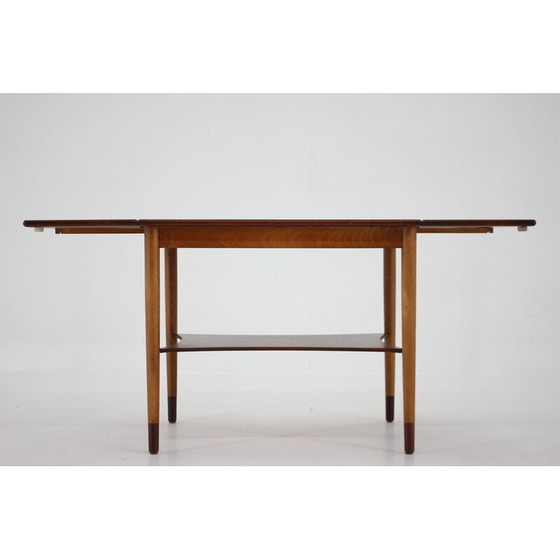Image 1 of Table basse vintage en teck et bois de chêne par Borge Mogensen pour Soborg Mobelfabric ,Danemark 1960s