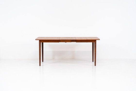 Image 1 of Grande table à manger à rallonge de Rastad & Relling pour Gustav Bahus (Norvège, années 1950).