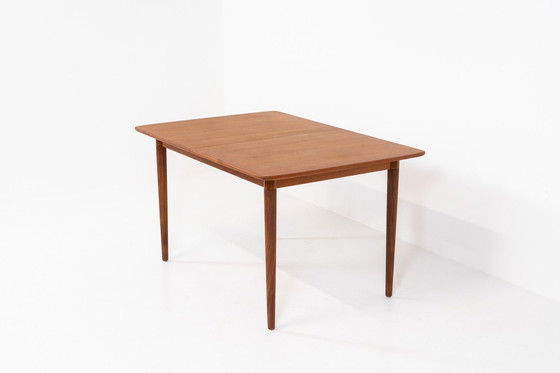 Image 1 of Grande table à manger à rallonge de Rastad & Relling pour Gustav Bahus (Norvège, années 1950).