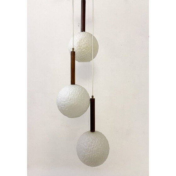 Image 1 of Lampe suspendue vintage en opaline, Italie 1960