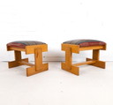 2X tabouret vintage