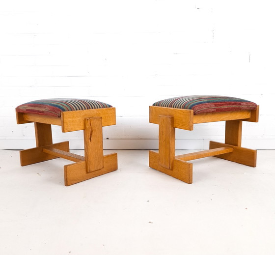 Image 1 of 2X tabouret vintage