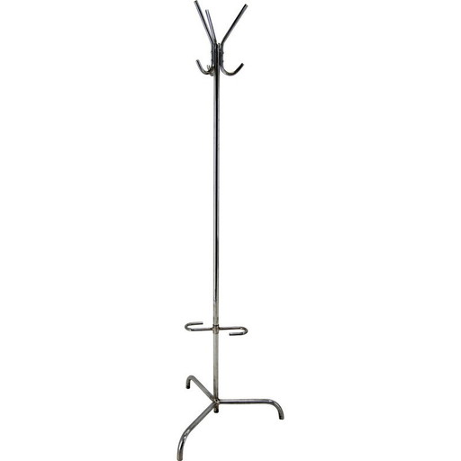 Porte-manteau vintage Bauhaus en chrome, années 1920