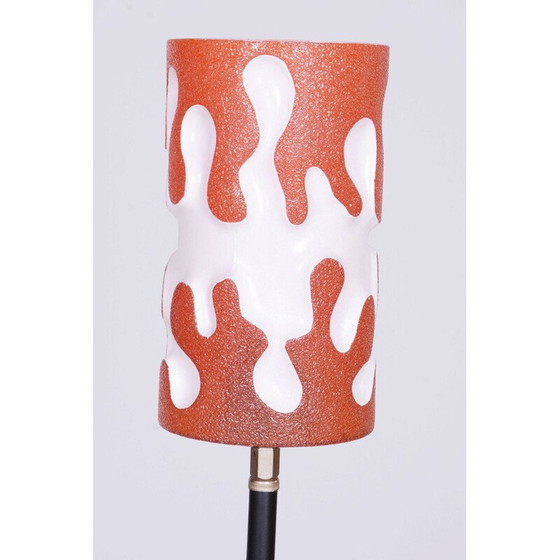 Image 1 of Lampadaire vintage en acier et verre laminé, Tchécoslovaquie 1960