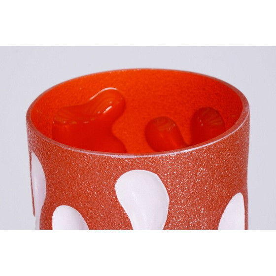 Image 1 of Lampadaire vintage en acier et verre laminé, Tchécoslovaquie 1960