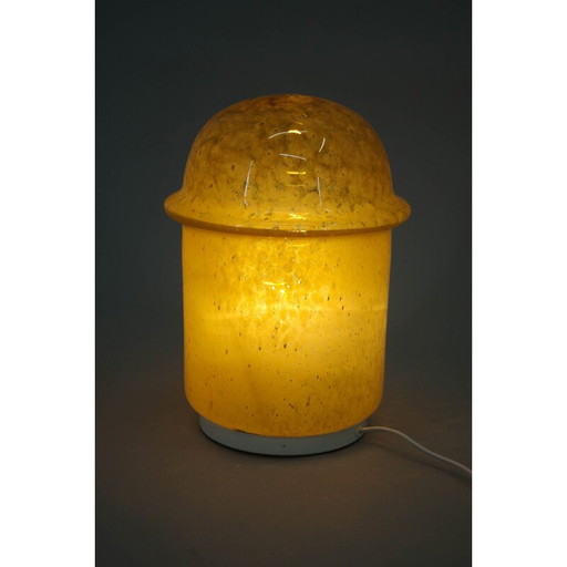 Lampadaire vintage Space Age en verre bullé, Tchécoslovaquie 1970