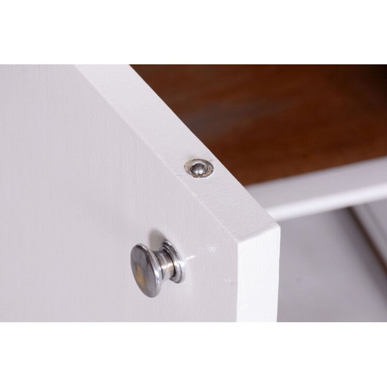 Image 1 of Paire de tables de nuit vintage en acier, bois et chrome par Vichr, Tchécoslovaquie 1930