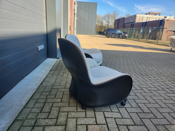 Image 1 of 2X Depadova Fauteuil Louisiana Par Vico Magistretti