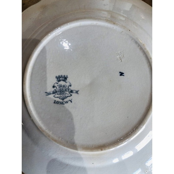 Image 1 of Assiettes à dîner Longwy vintage de la collection Lorrain