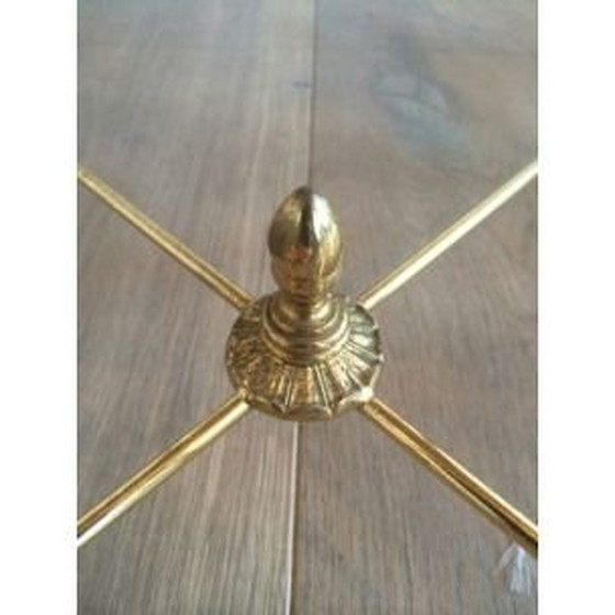 Image 1 of Ensemble de 3 tables gigognes vintage avec plateaux en onyx 1940s