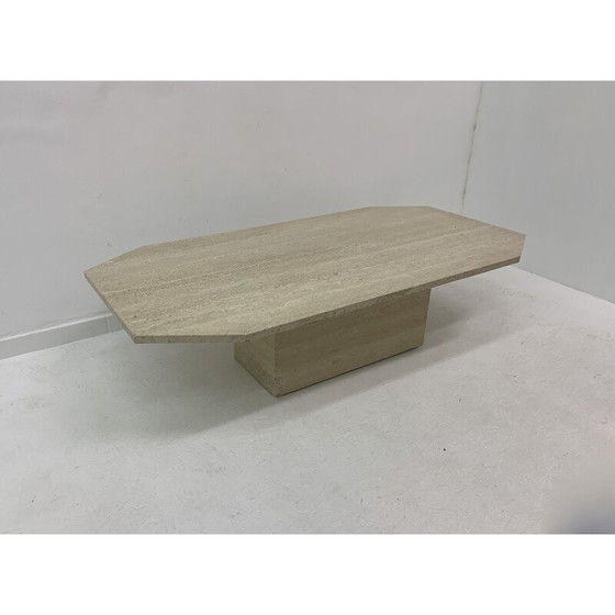 Image 1 of Table basse vintage en travertin, 1970