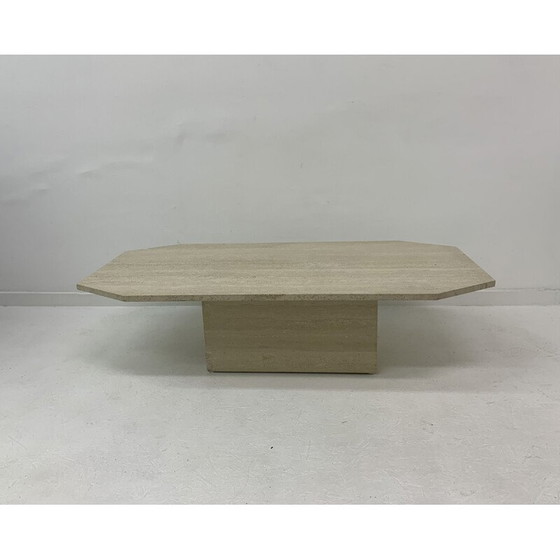 Image 1 of Table basse vintage en travertin, 1970