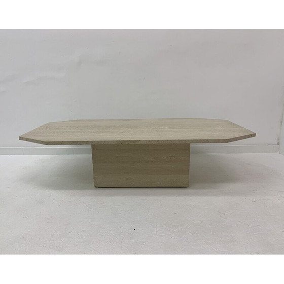 Image 1 of Table basse vintage en travertin, 1970